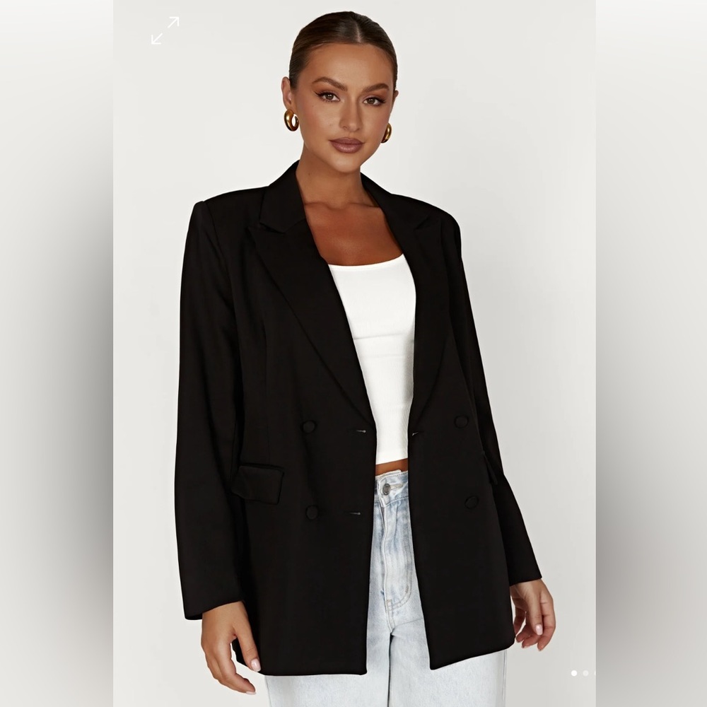 Madison Oversized Blazer - Black